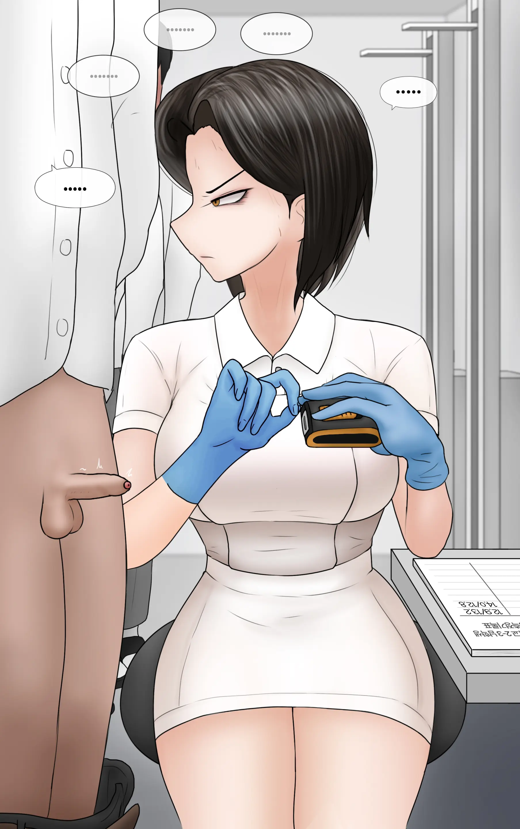 쿨계 간호사 여친이 내 작은 꼬추를 너무 좋아함 Cool Nurse GF Obsessed My Tiny Dick